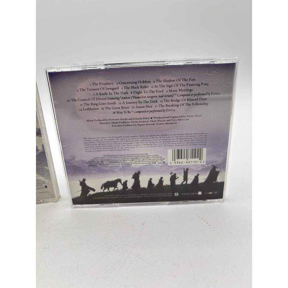 Lot (2) Lord of the Rings: The Two Towers & Fellowship Of The Ring Soundtrack CD - Picture 6 of 14